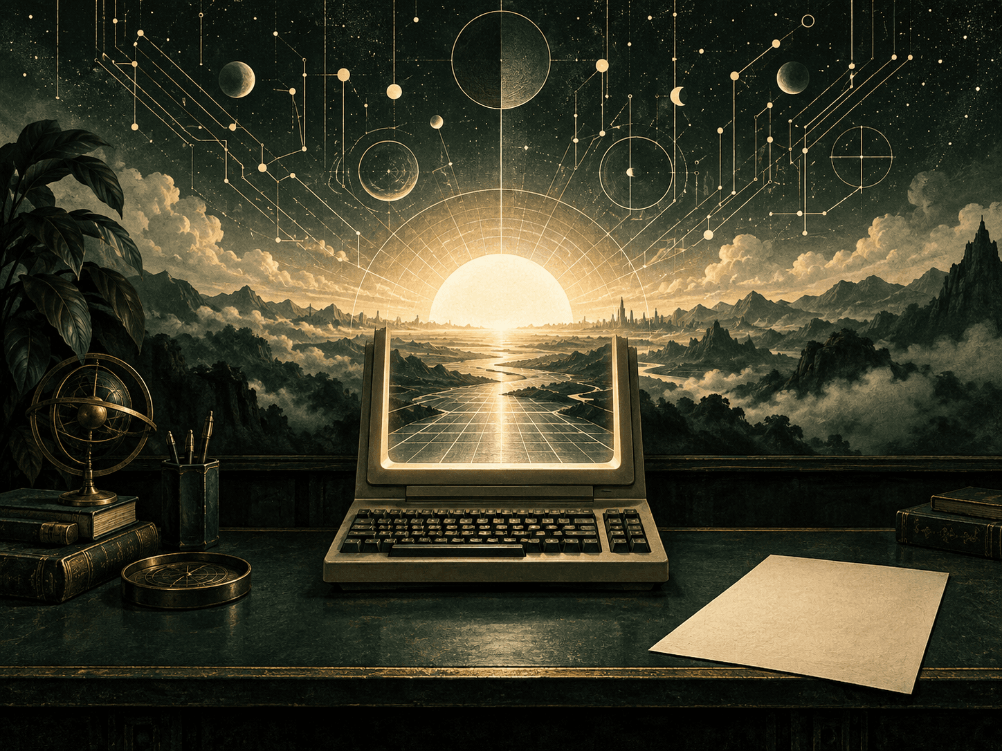 The Probable God — editorial concept illustration
