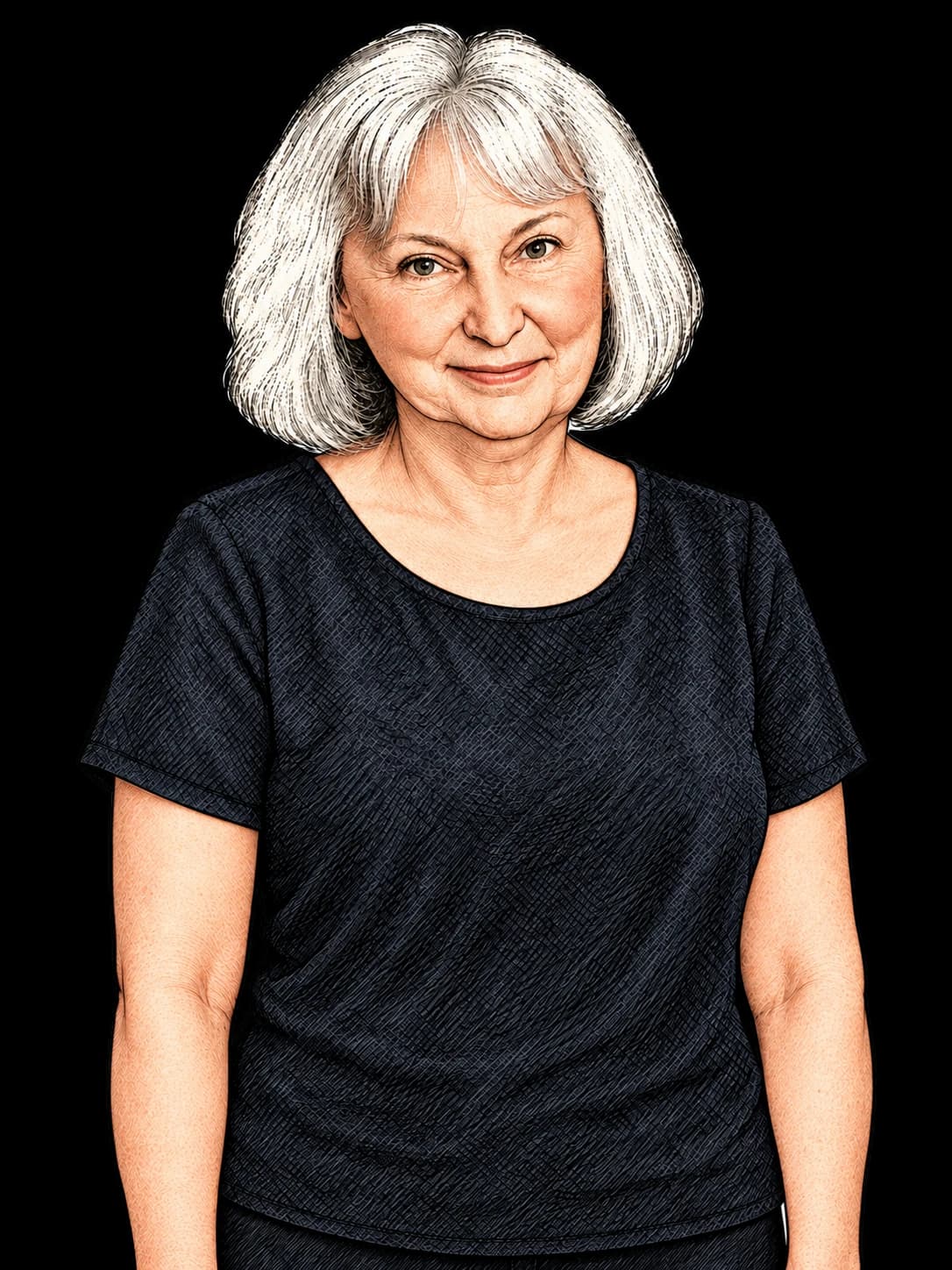 Editorial illustration of Mary-Lou